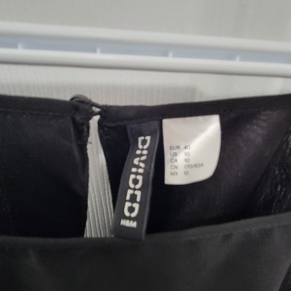 H&M long black dress, size 10 - Picture 2 of 3